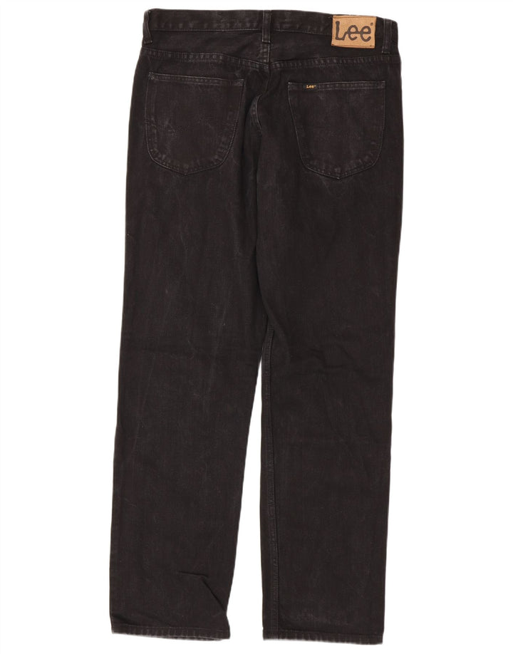 Lee Vaqueros Rectos Brooklyn para Hombre W34 L32 Algodón Negro