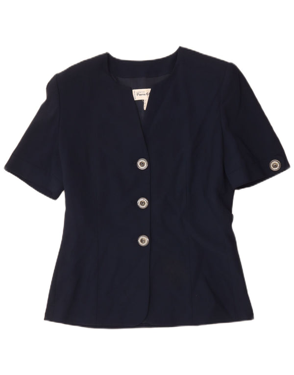 Pierre Cardin Chaqueta Blazer de 3 Botones para Mujer IT 42 Azul Marino Medio