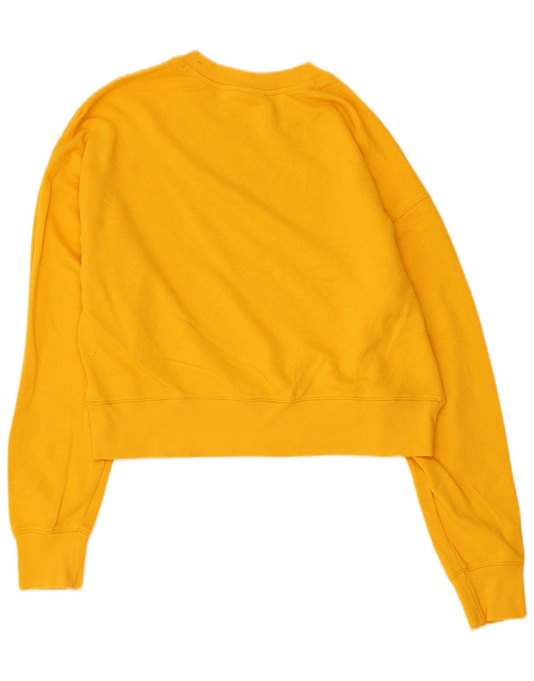 CHAMPION Sudadera corta para mujer Jumper UK 16 Large Yellow Cotton
