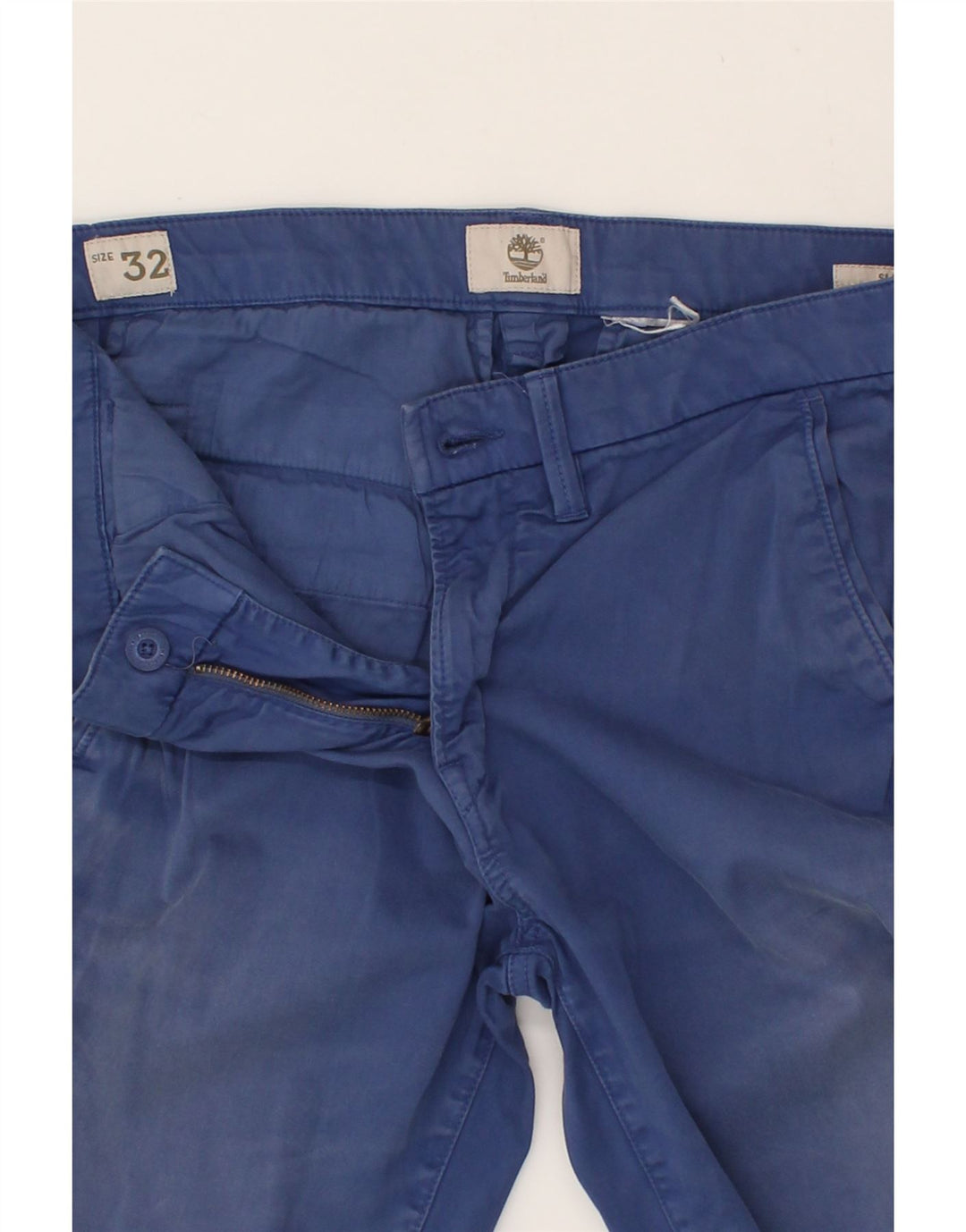 TIMBERLAND Womens Slim Chino Trousers W32 L32 Blue Vintage Timberland and Second-Hand Timberland from Messina Hembry 
