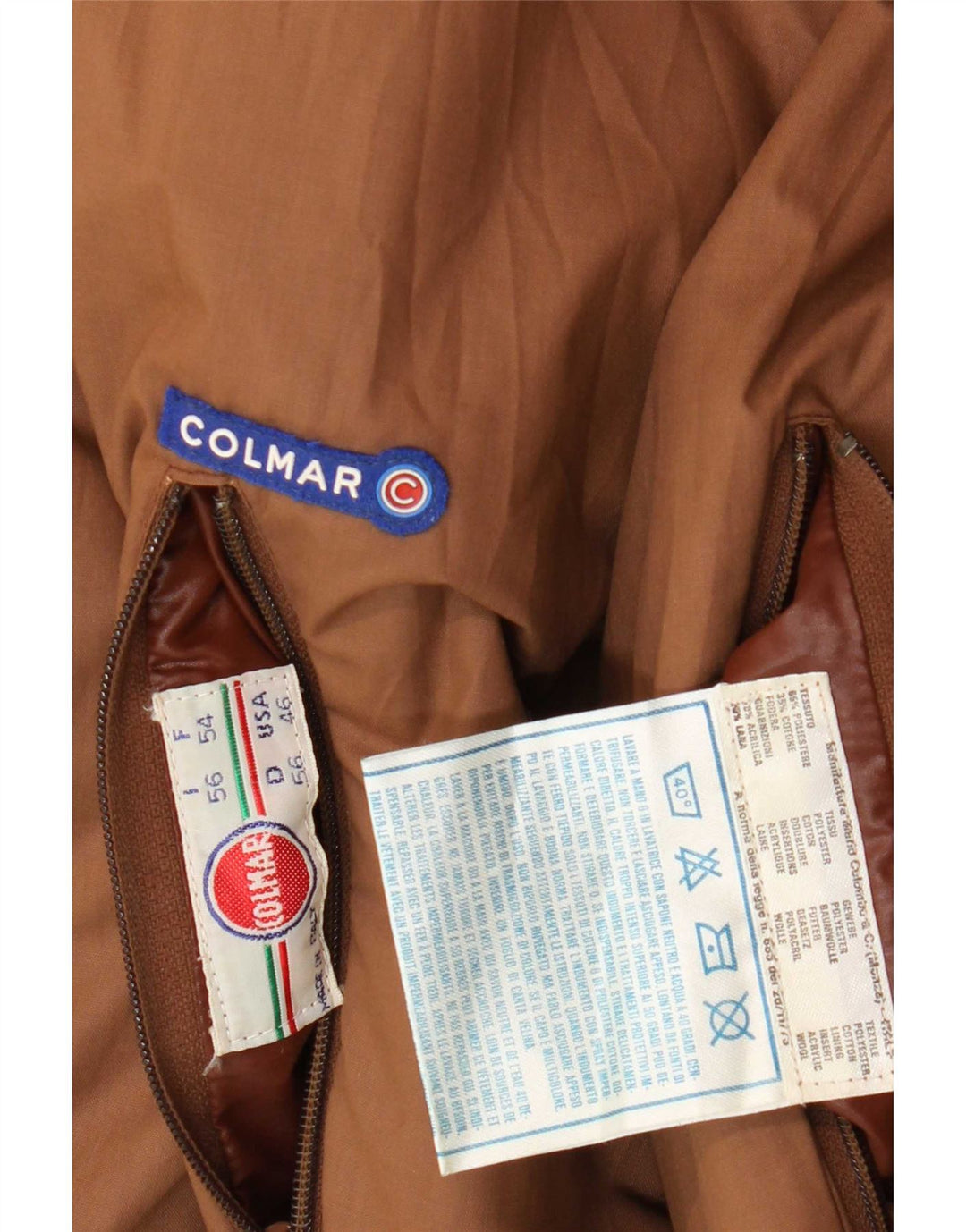 Colmar Chaqueta reversible gráfica para mujer IT 56 2XL Marrón Poliéster