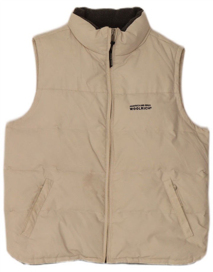 Woolrich Chaleco acolchado para hombre UK 38 Medium White