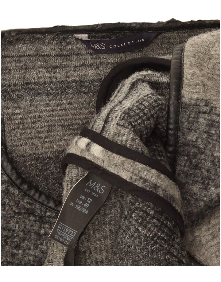 Marks & Spencer - Cárdigan largo para mujer, talla 40, color gris medio