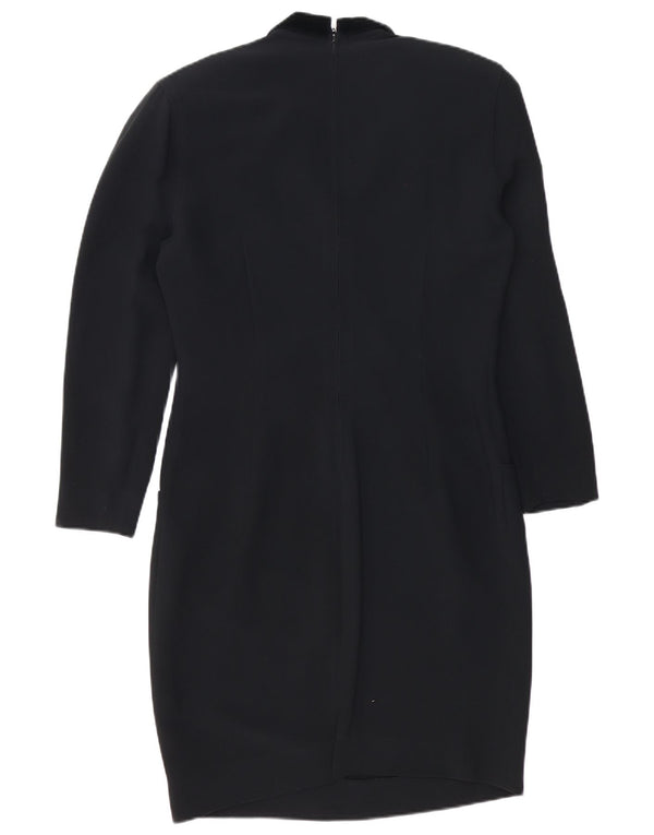 Les Copains Vestido tubo de manga larga para mujer IT 44 Medium Black