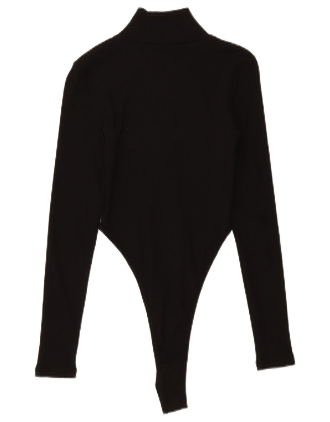 ZARA Womens Long Sleeve Bodysuit UK 10 Small Black