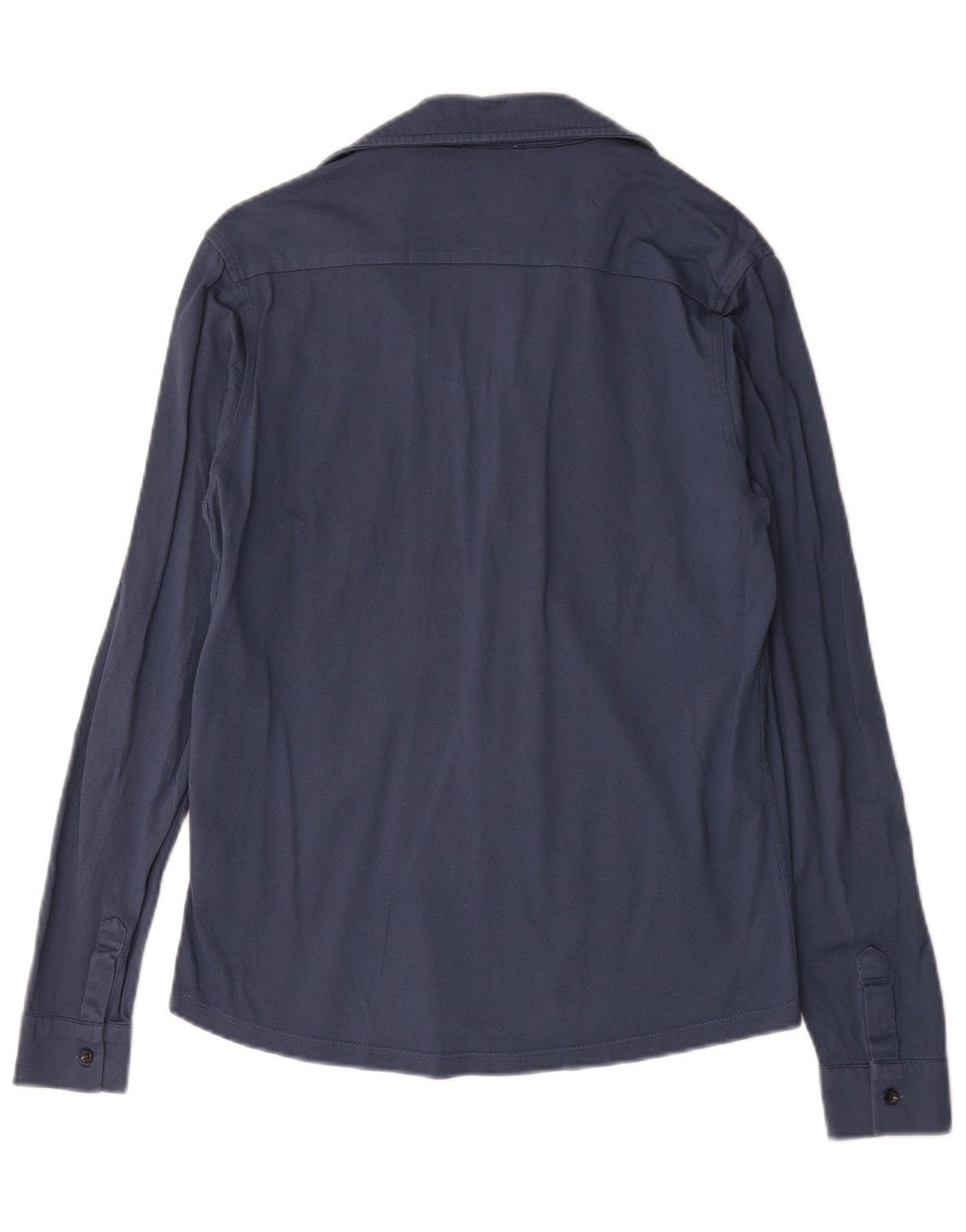 Camisa Reiss Hombre Small Azul Algodón