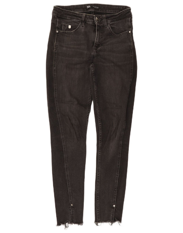 Zara Vaqueros Pitillo Mujer EU 36 XS W28 L27 Gris