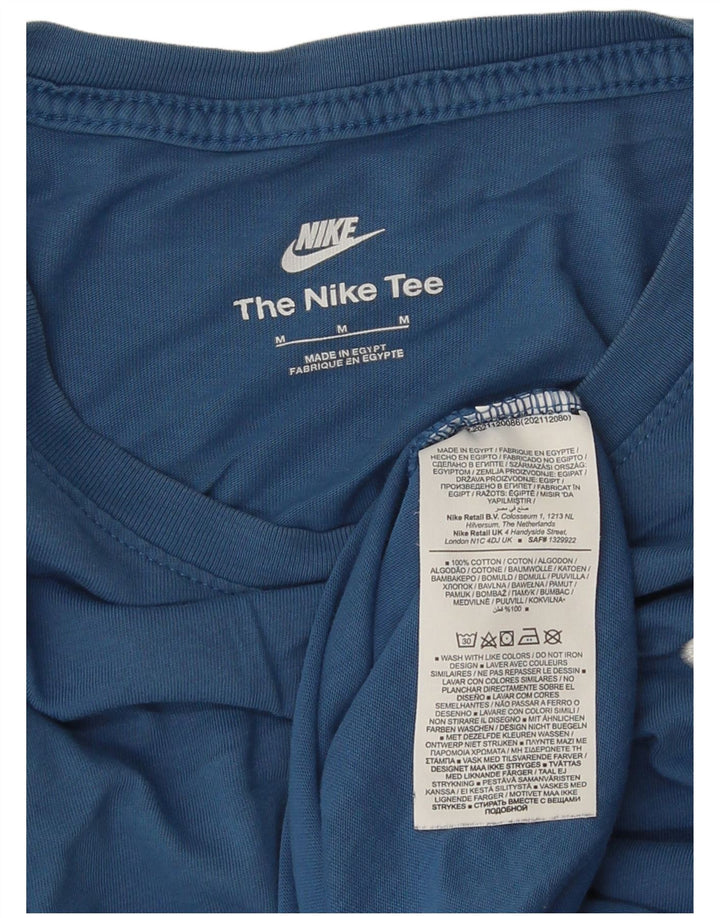 Camiseta NIKE Hombre Top Azul Medio Algodón