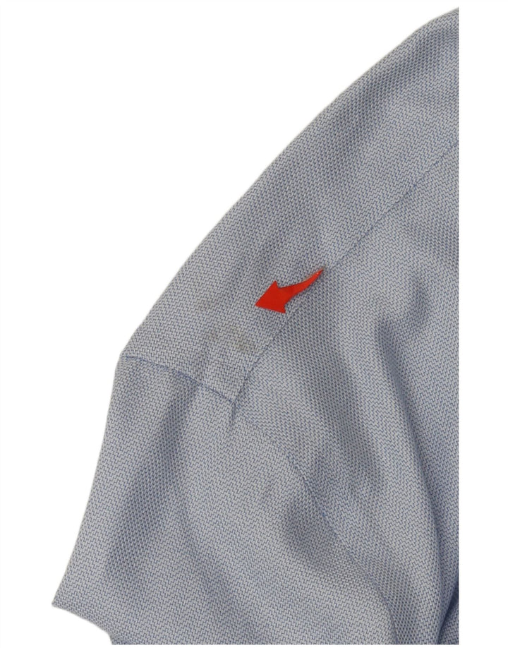 Calvin Klein Camisa delgada para hombre NON - IRON Talla 18 2XL Algodón azul