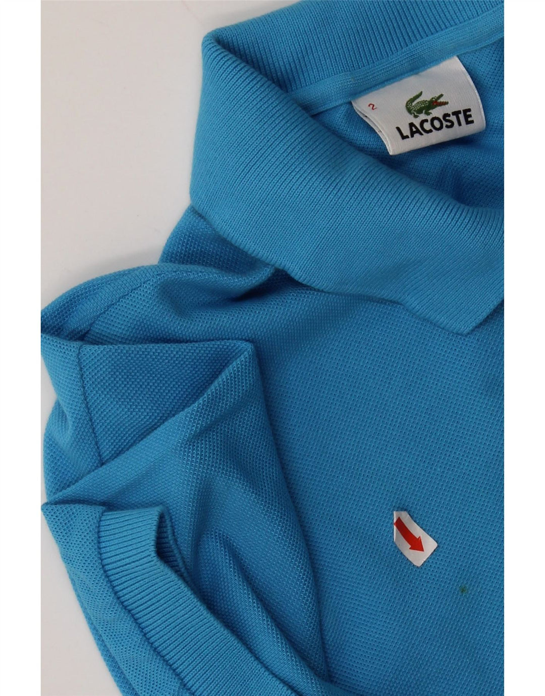 LACOSTE Polo para hombre Talla 2 XS Algodón azul