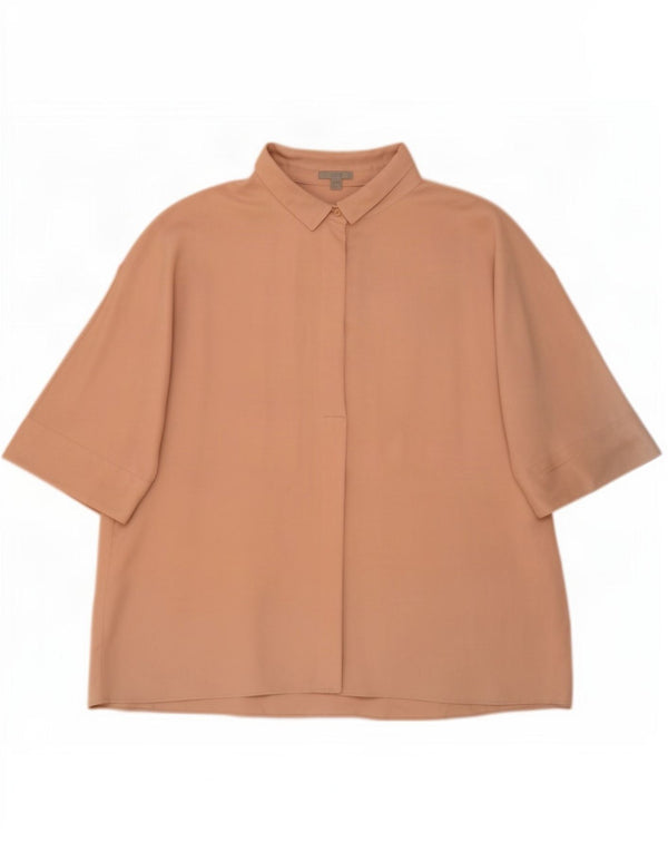 Cos Blusa extragrande para mujer Top EU 44 XL Beige Lyocell
