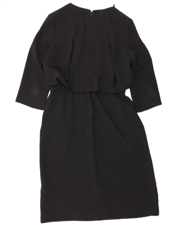 Cos Vestido tubo de manga 3/4 para mujer EU 38 Poliéster negro mediano