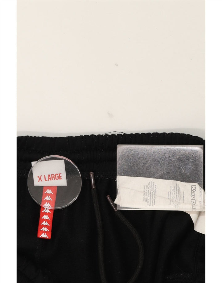 KAPPA Mens Graphic Tracksuit Trousers XL  Black Polyester Vintage Kappa and Second-Hand Kappa from Messina Hembry 