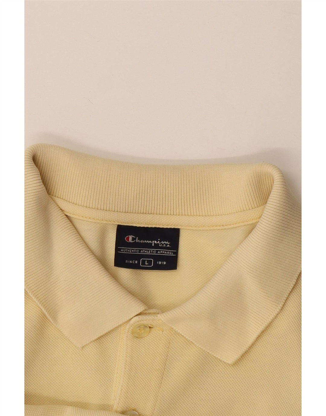 Champion Polo Para Hombre Grande Amarillo