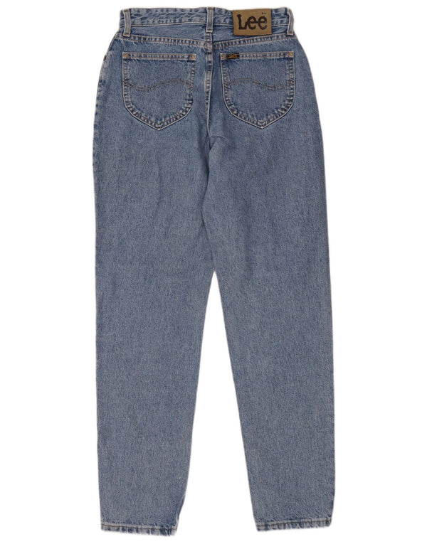 Lee Virginia - Vaqueros cónicos de cintura alta para mujer, talla 12, grande, W28 L31, color azul