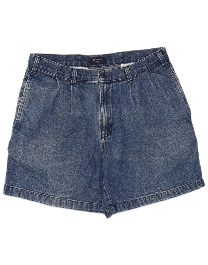 Dockers Shorts De Mezclilla Para Mujer W34 Algodón Azul Grande