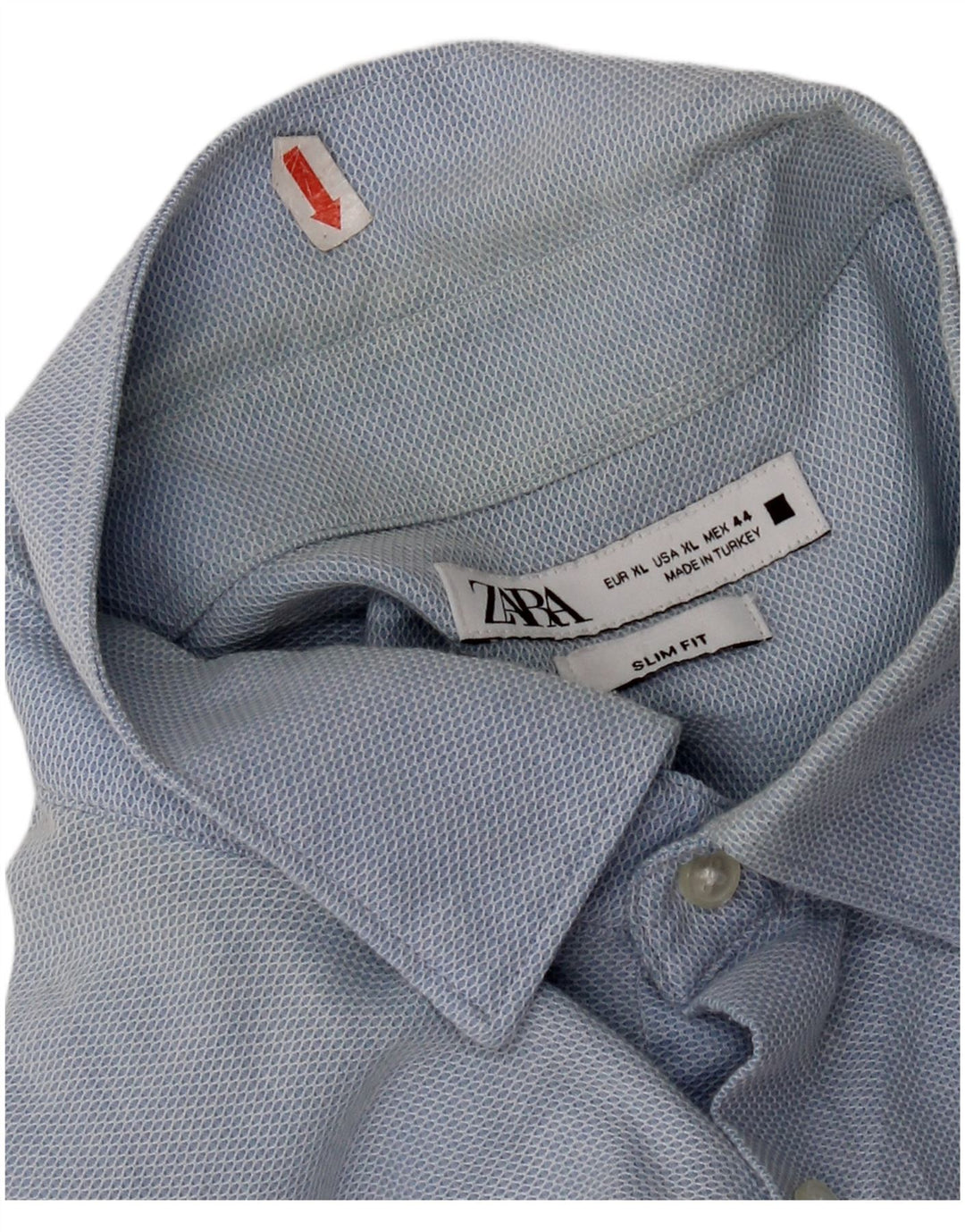 Zara Hombre Camisa Slim Fit XL Azul