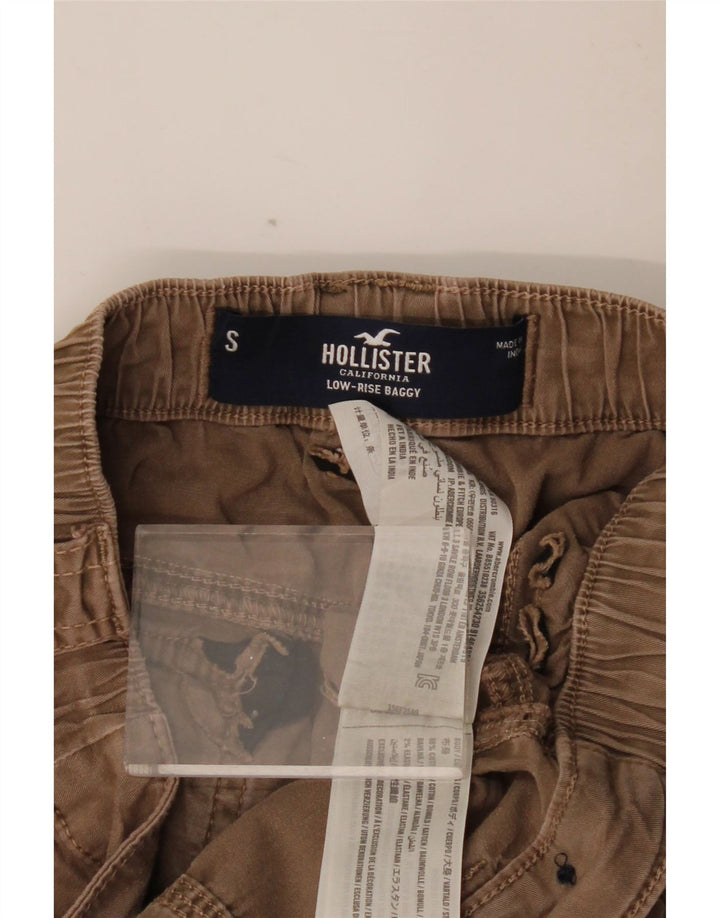 HOLLISTER Pantalones cargo holgados de cintura baja para mujer Small W26 L31 Marrón