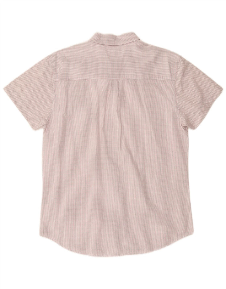 Wrangler Camisa De Manga Corta De Ajuste Regular Para Hombre Cuadros Blancos Grandes