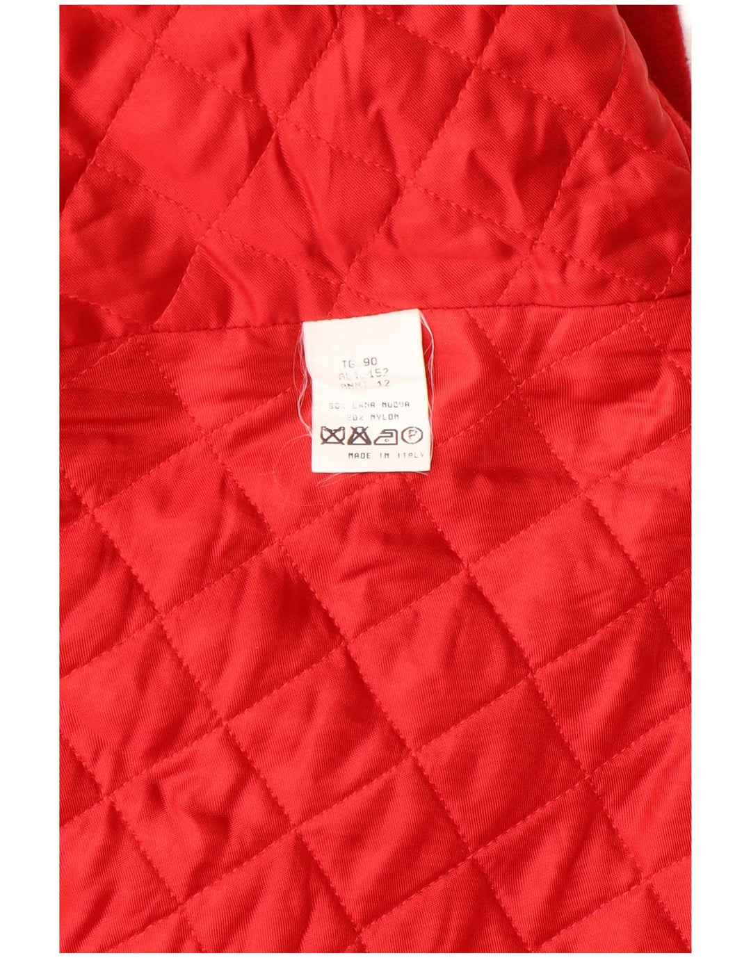 Vintage Niñas Poncho Abrigo 11-12 Años Lana Roja