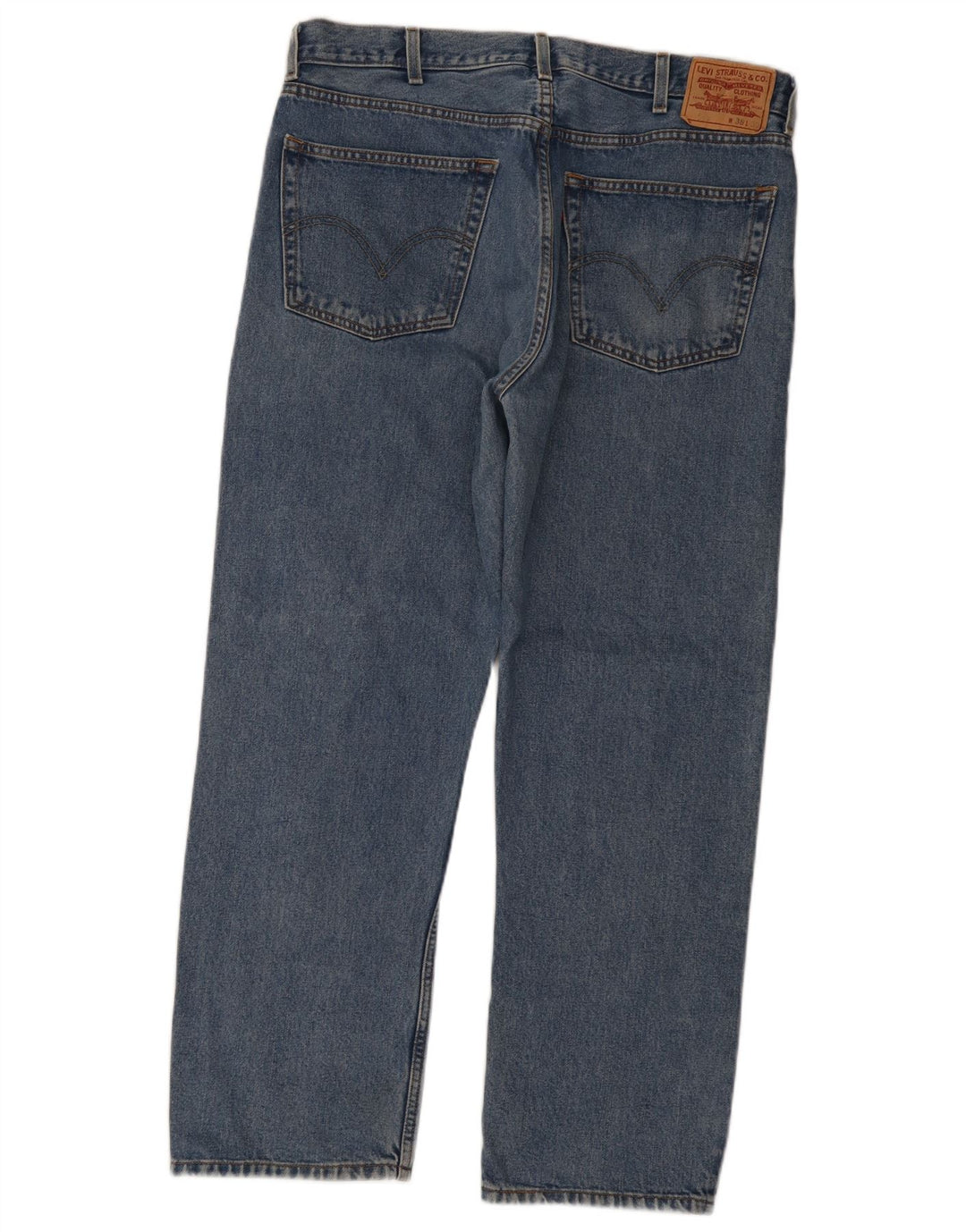 Levi's Vaqueros rectos de corte regular 505 para hombre W38 L30 Algodón azul