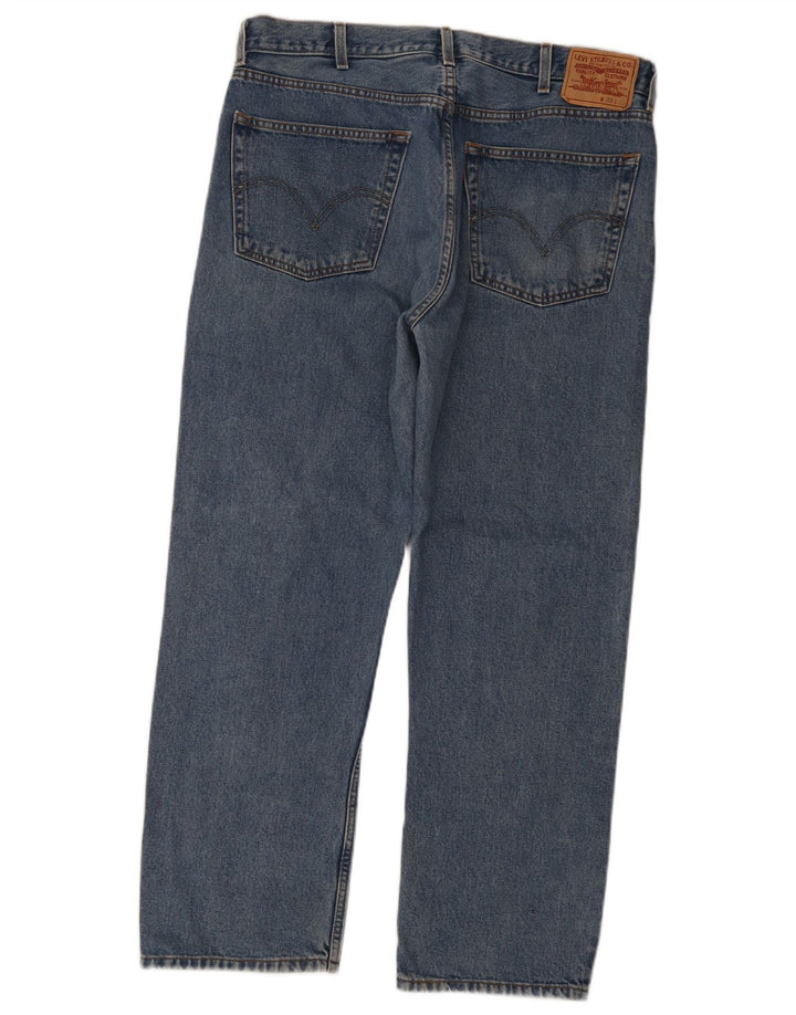Levi's Vaqueros rectos de corte regular 505 para hombre W38 L30 Algodón azul