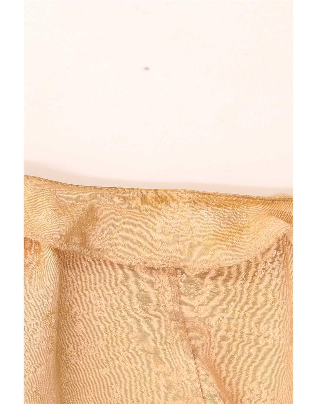 Vintage mujer manga corta Blazer chaqueta Reino Unido 14 medio beige floral