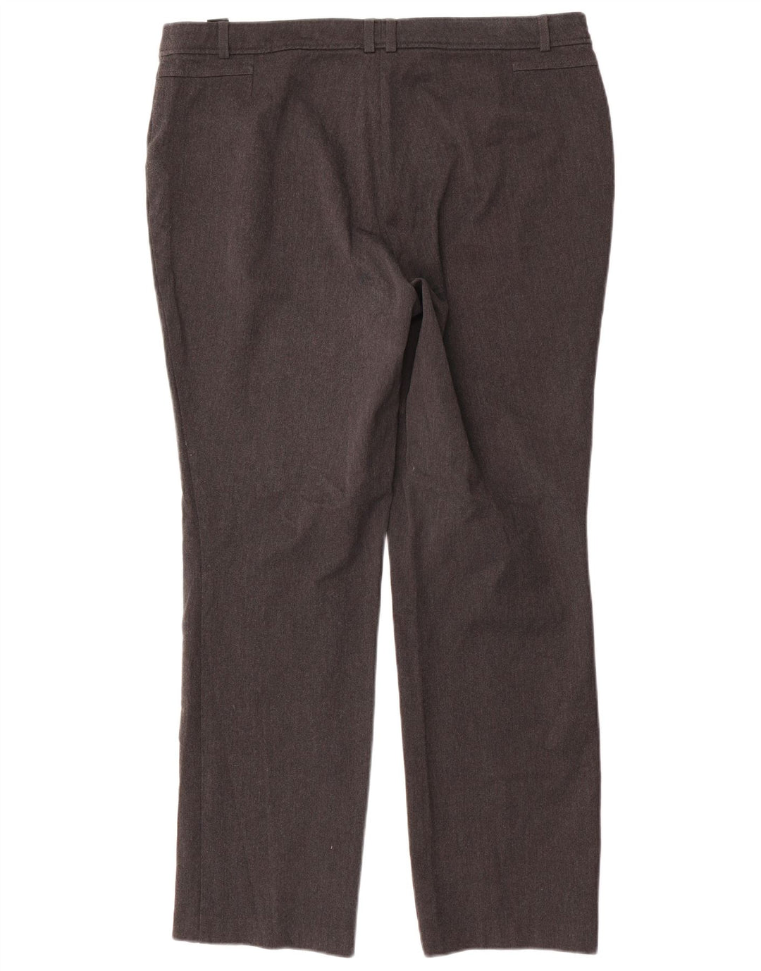 Marks & Spencer Pantalones rectos para mujer UK 46 Large W36 L31 Poliéster gris