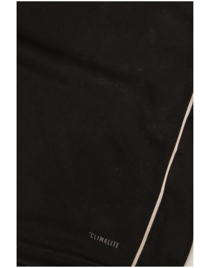 Adidas Mens Climalite Zip Neck Jersey Chándal Top XL Poliéster Negro