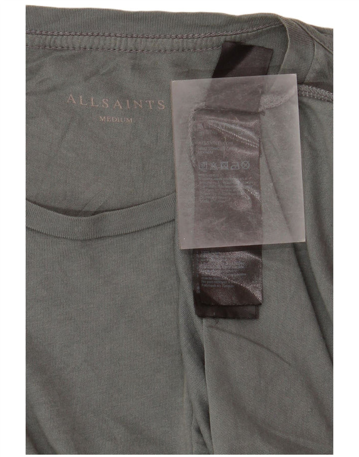 Camiseta All Saints Hombre Top Algodón Verde Medio