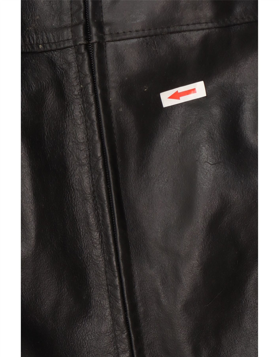 Vintage hombres chaqueta de cuero Reino Unido 40 grande negro
