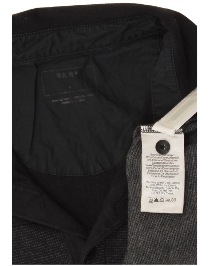 Polo Dkny Hombre Algodón Rayas Negras Medianas