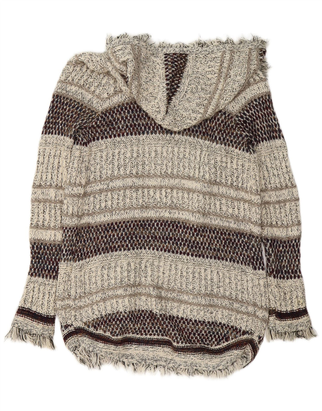 ZARA Cárdigan largo con capucha para mujer, talla 40, talla M, multicolor