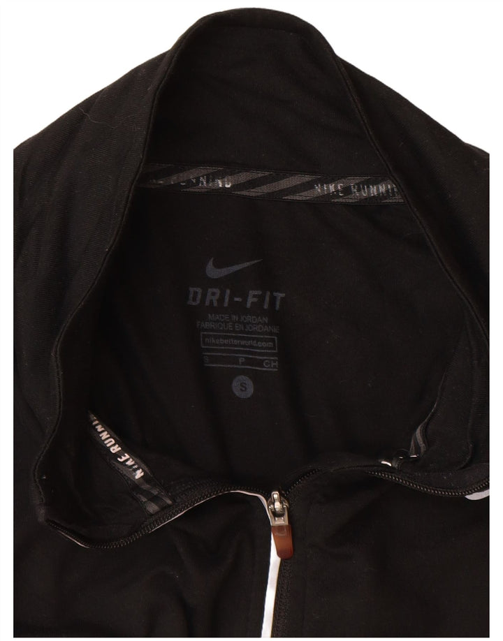 Nike Dri Fit - Chándal con cremallera y cuello para mujer, talla S, color negro
