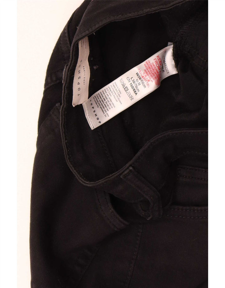 Vaqueros acampanados Jamie para mujer de Topshop W26 L30 Algodón negro