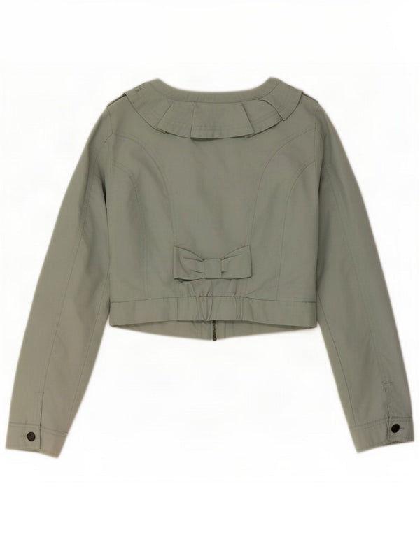 Solo chaqueta bolero militar para mujer UK 40 Small Green