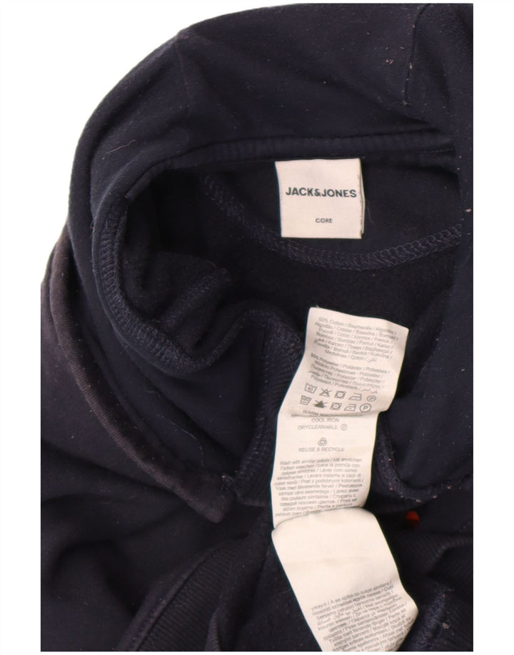Jack & Jones Hombre Sudadera con Capucha Jumper Medium Azul Marino Algodón