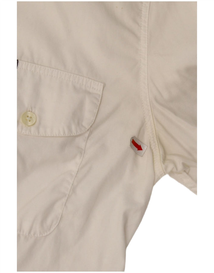 Camisa Calvin Klein Mujer Pequeña De Algodón Blanco Roto