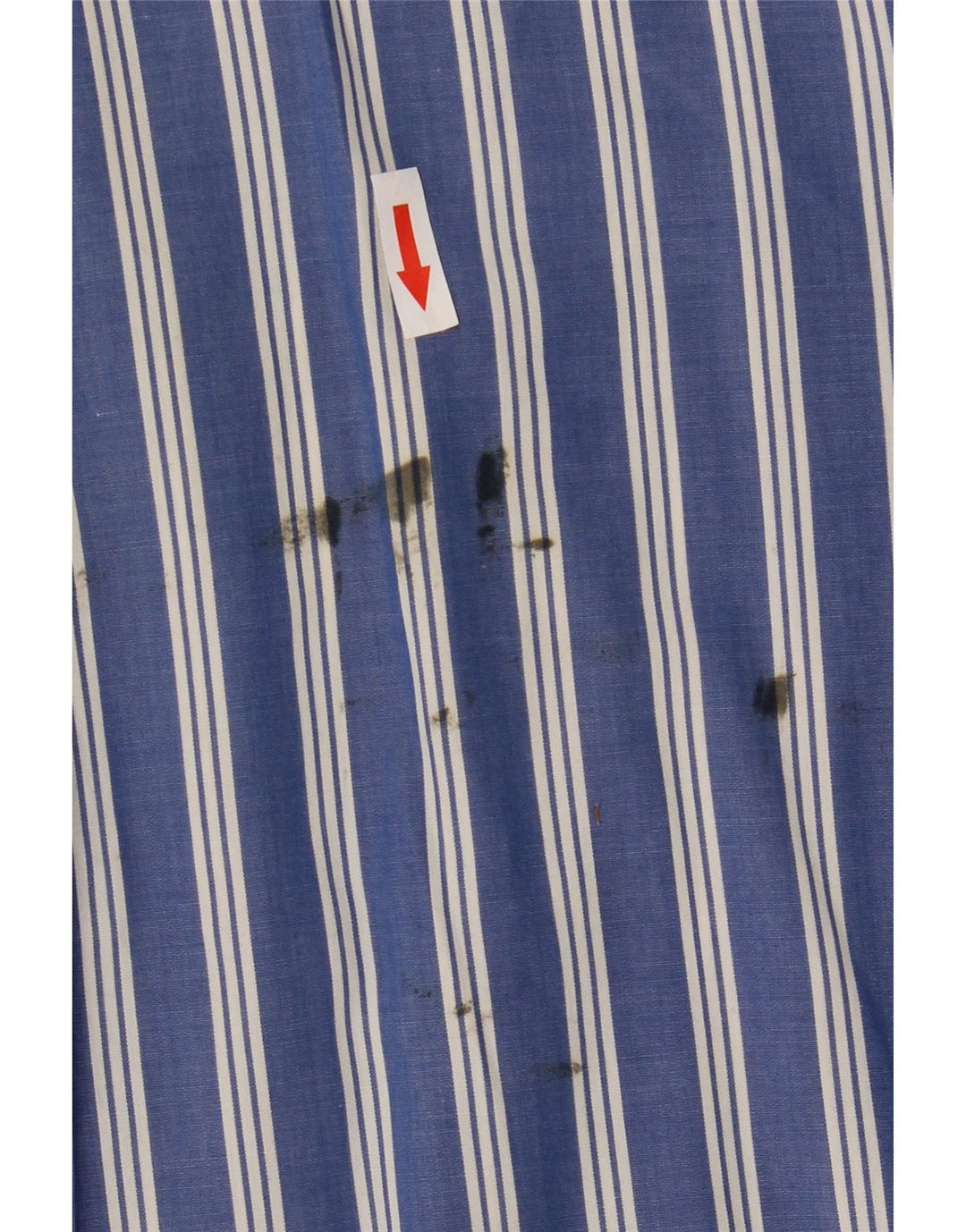 Chaps Camisa de manga corta para hombre grande azul a rayas