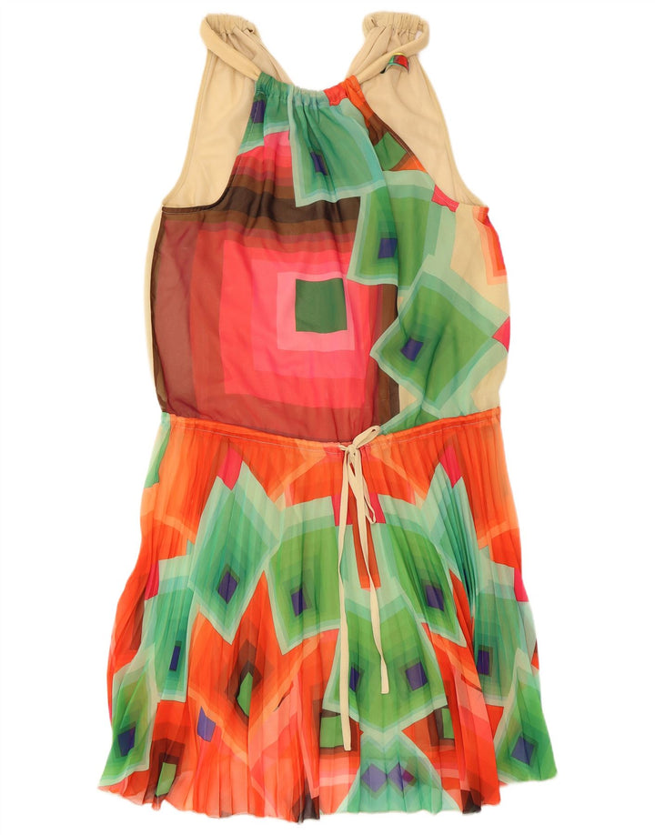 Desigual Vestido Halter Mujer EU 40 Medio Multicolor Geométrico