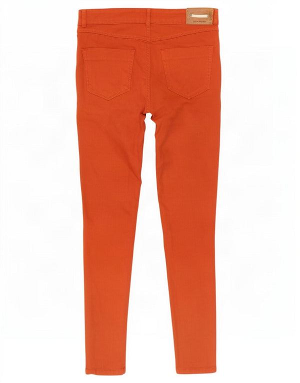 Zara Vaqueros Pitillo Mujer EU 40 Mediano W30 L29 Algodón Naranja