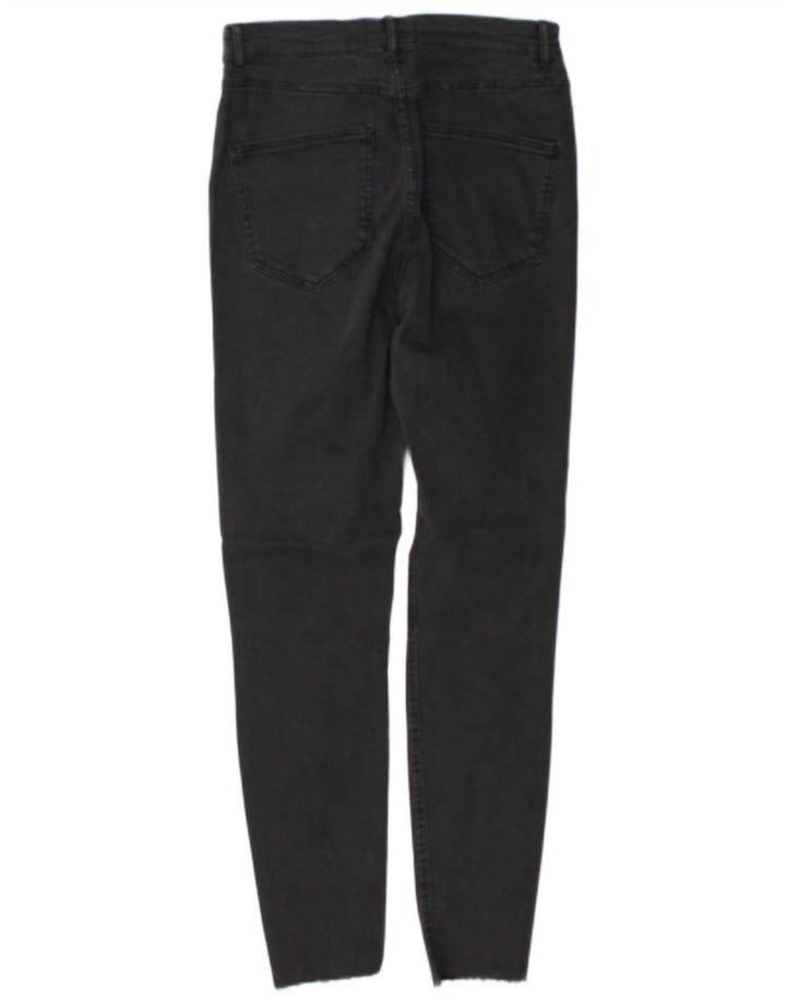 Zara Jeans Ajustados Desgastados para Mujer EU 40 Medium W30 L28 Gris