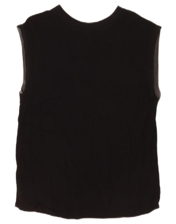 PEPE Jeans Camiseta sin mangas para mujer UK 10 Small Black Viscosa