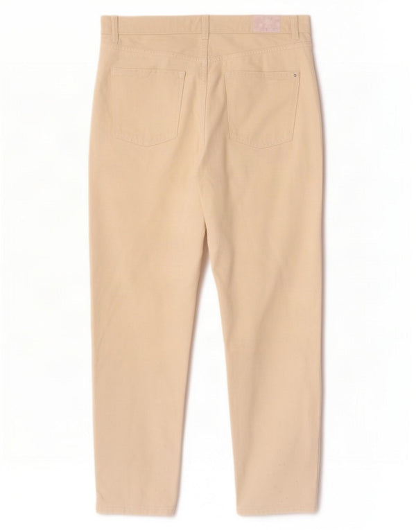 Zara Jeans Cónicos Para Mujer EU 40 Medium W30 L27 Algodón Beige