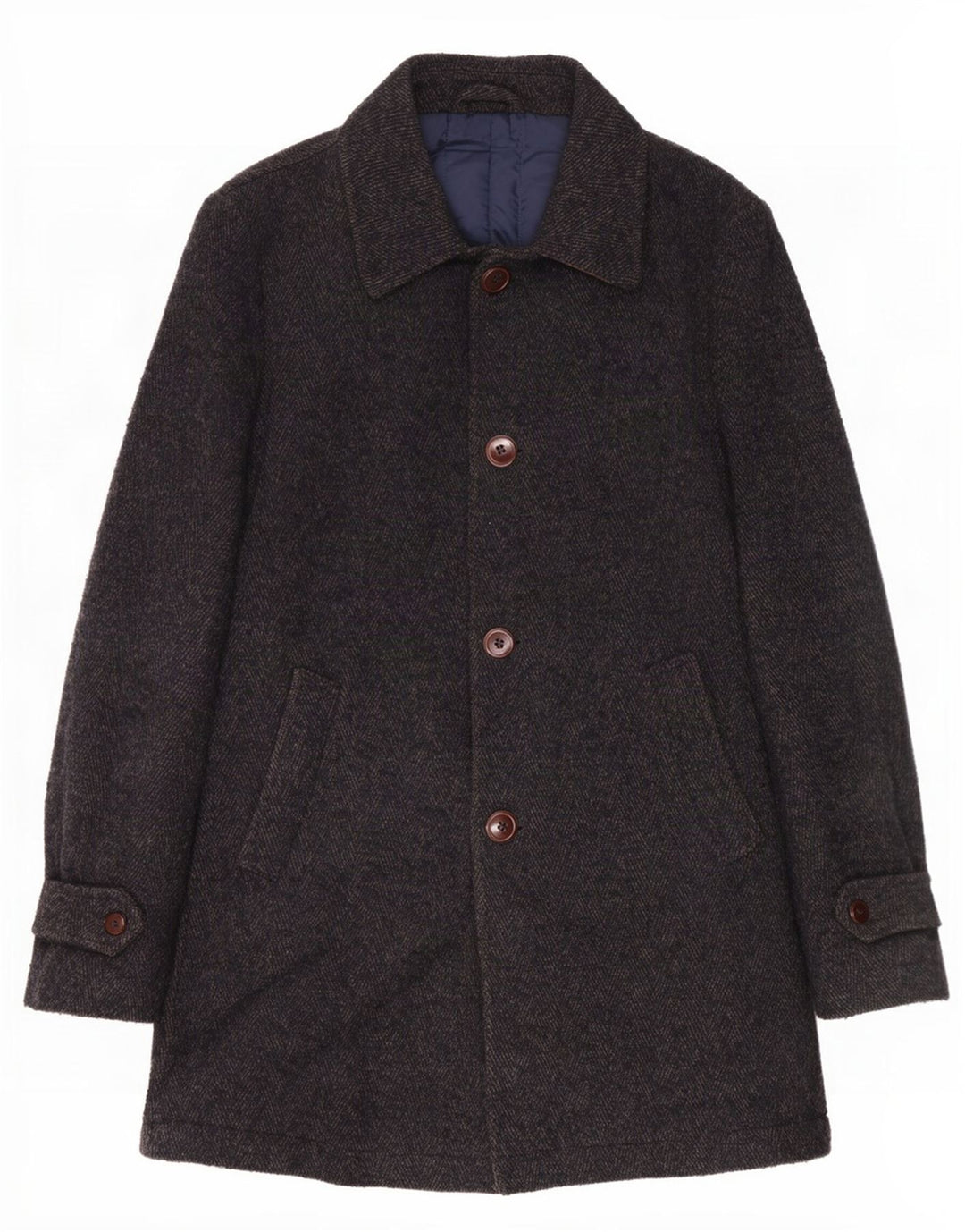 Refrigiwear Abrigo para hombre IT 46 Small Grey Wool