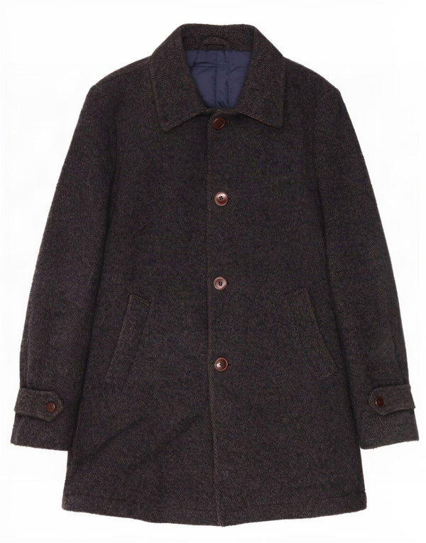 Refrigiwear Abrigo para hombre IT 46 Small Grey Wool