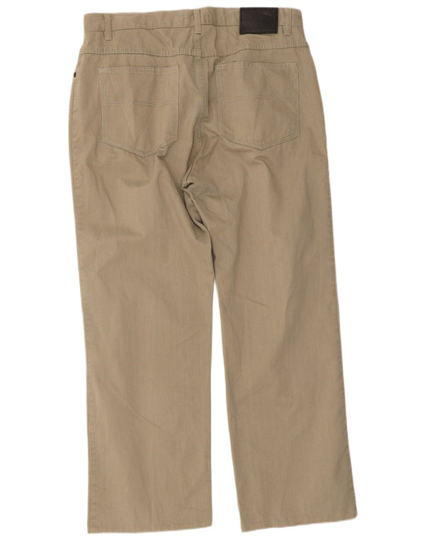 Marks & Spencer Pantalones casuales rectos para hombre W34 L29 Caqui