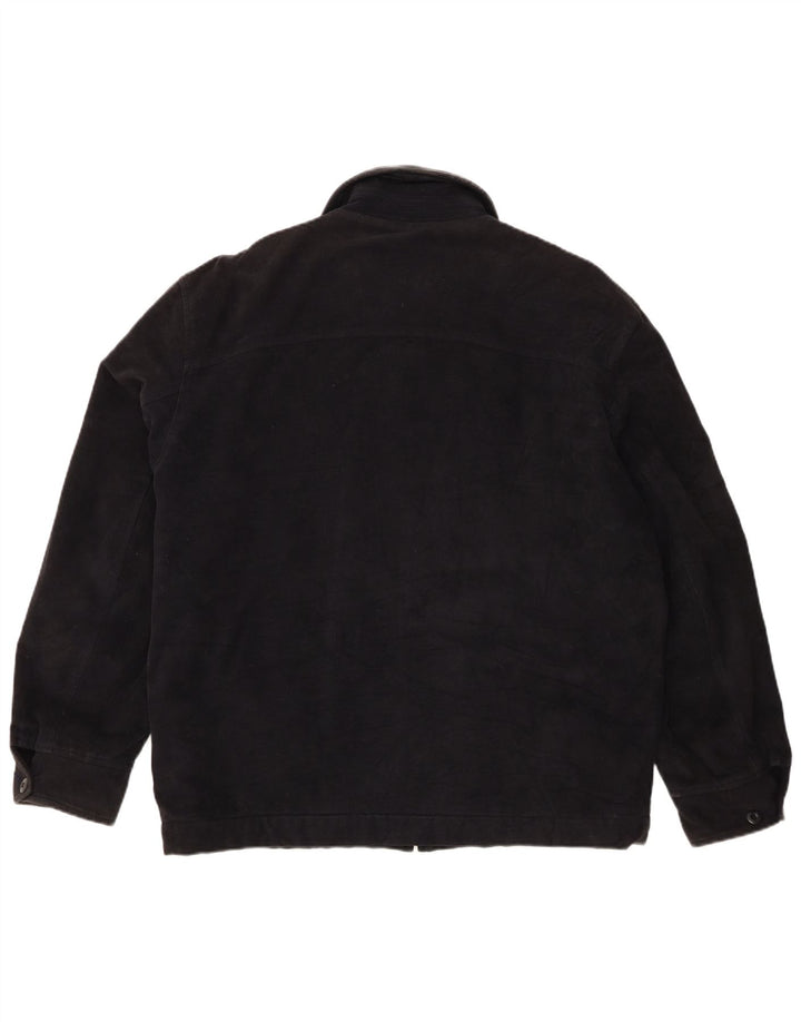 Gas Mens Bomber Jacket UK 40 Grande Azul Marino Algodón