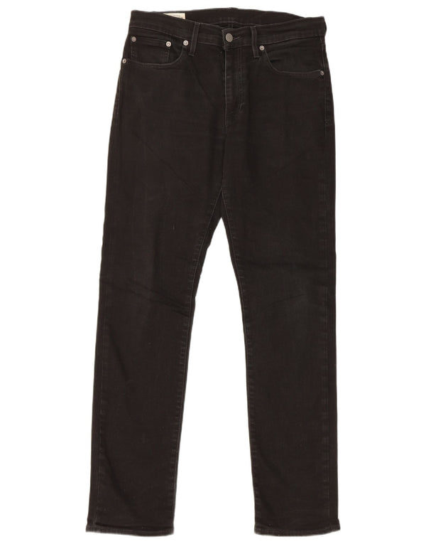 Levi's Hombre 511 Slim Jeans W31 L32 Algodón Negro