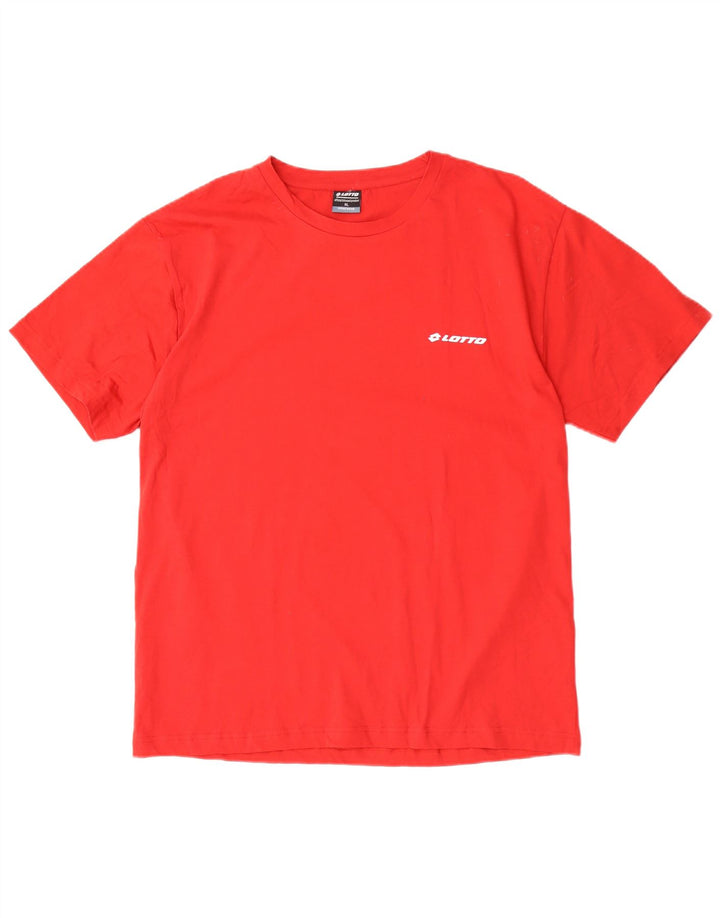Lotto Camiseta Hombre Top XL Algodón Rojo